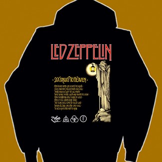 LED ZEPPELIN HOODED TOP - STAIRWAY TO HEAVEN