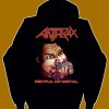 ANTHRAX HOODED TOP - FISTFUL OF METAL