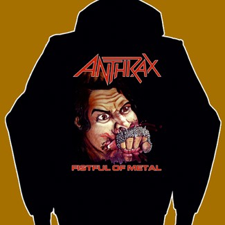 ANTHRAX HOODED TOP - FISTFUL OF METAL