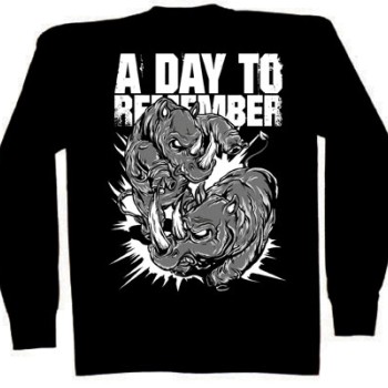 A DAY TO REMEMBER LONG SLEEVE T-SHIRT - RHINOS