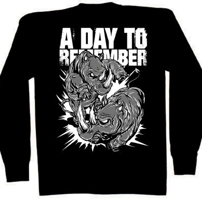 A DAY TO REMEMBER LONG SLEEVE T-SHIRT - RHINOS