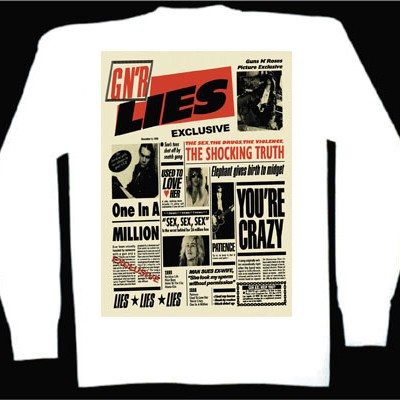 GUNS N ROSES LONG SLEEVE T-SHIRT - LIES