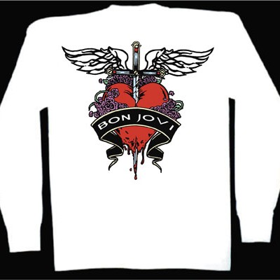 BON JOVI LONG SLEEVE T-SHIRT - LOGO