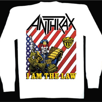 ANTHRAX LONG SLEEVE T-SHIRT - I AM THE LAW