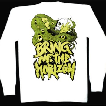 BRING ME THE HORIZON LONG SLEEVE T-SHIRT - GREEN EYES