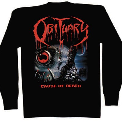OBITUARY LONG SLEEVE T-SHIRT - CAUSE OF DEATH