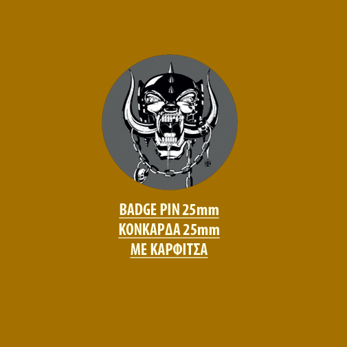 MOTORHEAD BADGE PIN - MOTORHEAD BADGE PIN 01