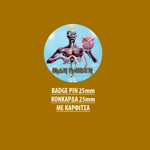 IRON MAIDEN BADGE PIN - IRON MAIDEN BADGE PIN 05