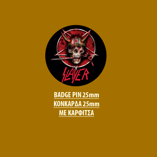 SLAYER BADGE PIN - SLAYER BADGE PIN 02