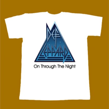 DEF LEPPARD T-SHIRT - ON THROUGH THE NIGHT