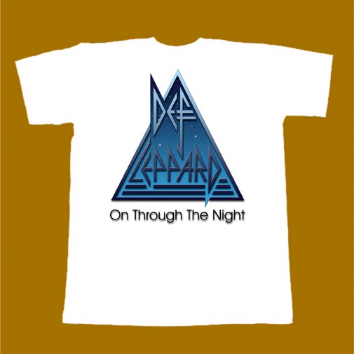 DEF LEPPARD T-SHIRT - ON THROUGH THE NIGHT