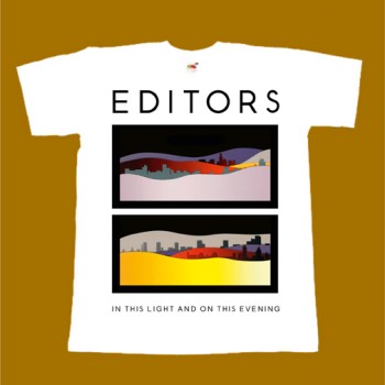 EDITORS T-SHIRT - IN THIS LIGHT AND ON THIS EVENING