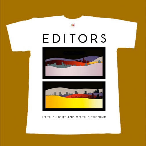 EDITORS T-SHIRT - IN THIS LIGHT AND ON THIS EVENING
