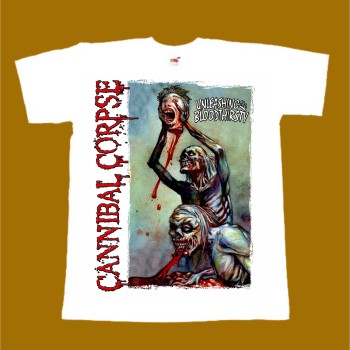 CANNIBAL CORPSE T-SHIRT - UNLEASHING THE BLOODTHIRSTY