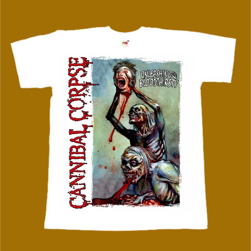 CANNIBAL CORPSE T-SHIRT - UNLEASHING THE BLOODTHIRSTY