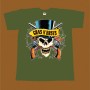 GUNS N ROSES T-SHIRT - COLORED SKULL 3