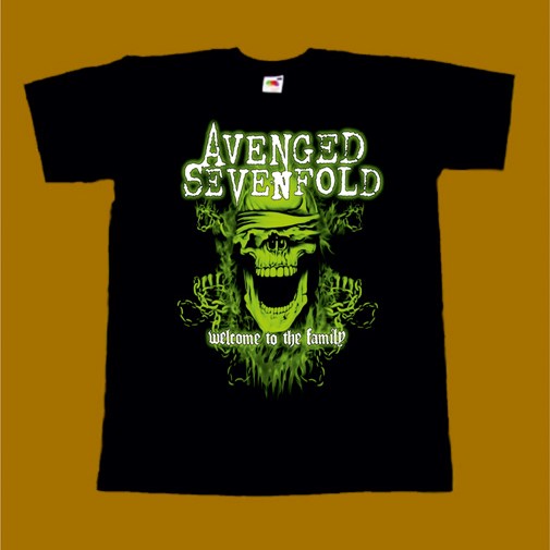 AVENGED SEVENFOLD T-SHIRT - WELCOME TO THE FAMILY
