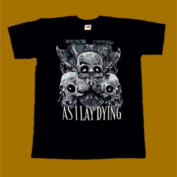 AS I LAY DYING T-SHIRT - SKULLS 2