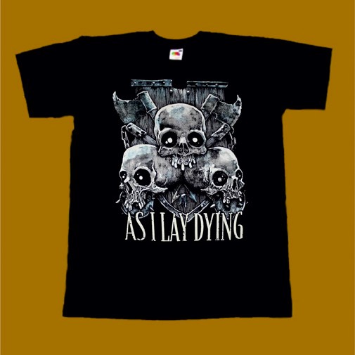 AS I LAY DYING T-SHIRT - SKULLS 2