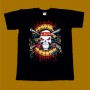 GUNS N ROSES T-SHIRT - COLORED SKULL 4