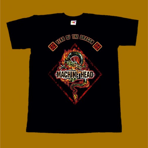 MACHINE HEAD T-SHIRT - YEAR OF THE DRAGON