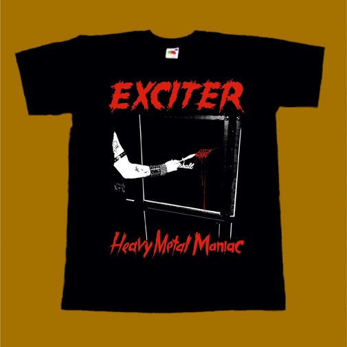 EXCITER T-SHIRT - HEAVY METAL MANIAC