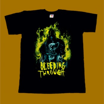 BLEEDING THROUGH T-SHIRT - FLAMES