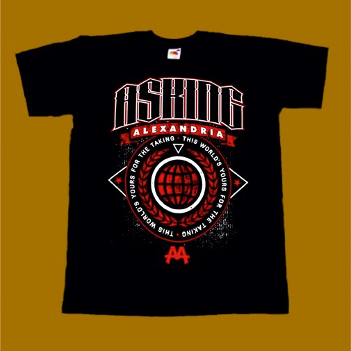 ASKING ALEXANDRIA T-SHIRT - YOURS FOR THE TAKING
