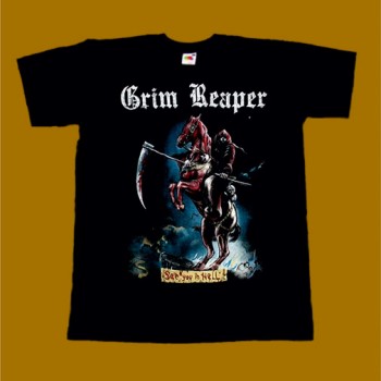 GRIM REAPER T-SHIRT - SEE YOU IN HELL
