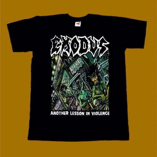 EXODUS T-SHIRT - ANOTHER LESSON IN VIOLENCE