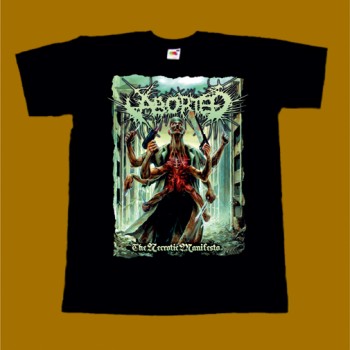 ABORTED T-SHIRT - THE NECROTIC MANIFESTO