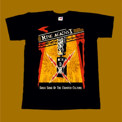 RISE AGAINST T-SHIRT - SIREN SONG OF THE COUNTER CULTURE