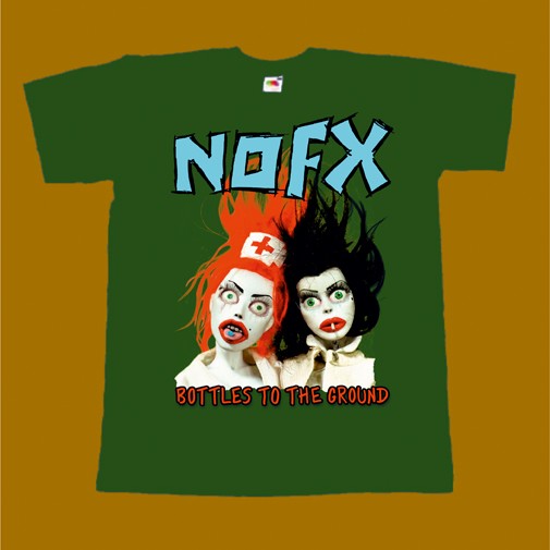 NOFX T-SHIRT - BOTTLES TO THE GROUND