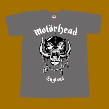 MOTORHEAD T-SHIRT - ENGLAND GREY