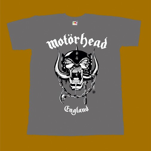 MOTORHEAD T-SHIRT - ENGLAND GREY
