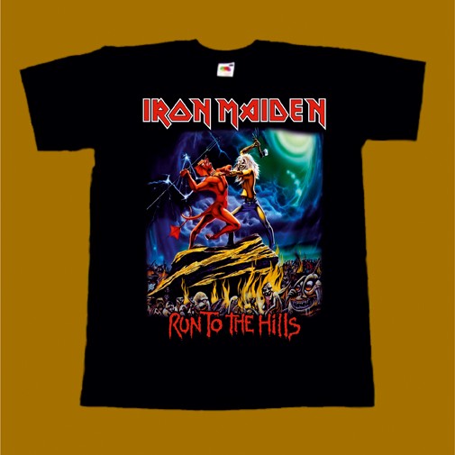IRON MAIDEN T-SHIRT - RUN TO THE HILLS