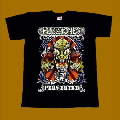 FUZZTONES T-SHIRT - PREACHING TO THE PERVERTED