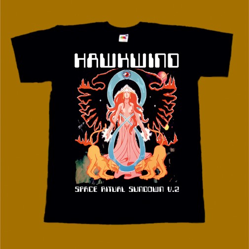 HAWKWIND T-SHIRT - SPACE RITUAL SUNDOWN V2