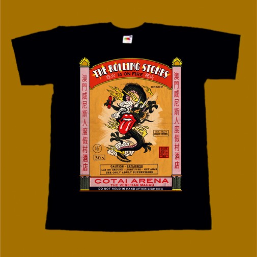 ROLLING STONES T-SHIRT - 14 ON FIRE COTAI ARENA