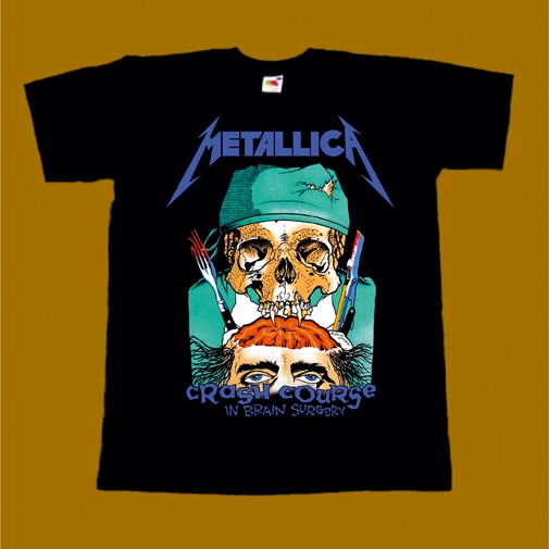 METALLICA T-SHIRT - CRASH COURGE IN BRAIN SURGERY 2