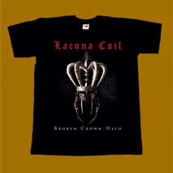 LACUNA COIL T-SHIRT - BROKEN CROWN HALO