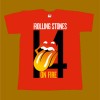 ROLLING STONES T-SHIRT - 14 ON FIRE RED
