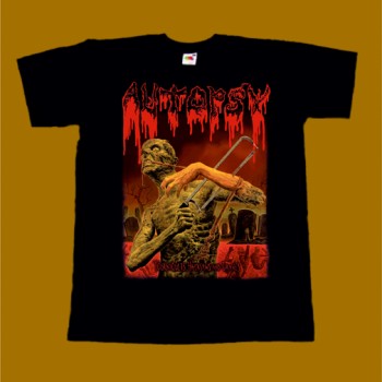 AUTOPSY T-SHIRT - TOURNIQUETS HACKSAWS AND GRAVES