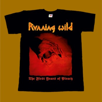 RUNNING WILD T-SHIRT - THE FIRST YEARS OF PIRACY