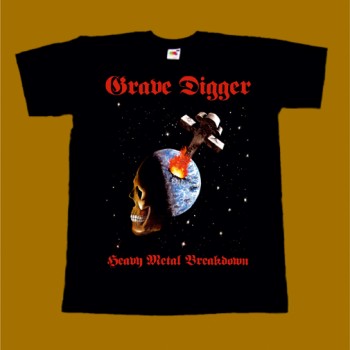 GRAVE DIGGER T-SHIRT - HEAVY METAL BREAKDOWN