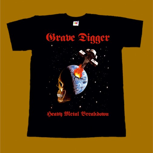GRAVE DIGGER T-SHIRT - HEAVY METAL BREAKDOWN