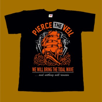 PIERCE THE VEIL T-SHIRT - WE WILL BRING THE TIDAL WAVE