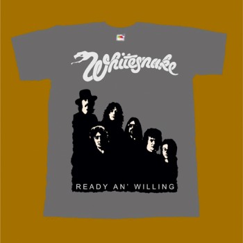 WHITESNAKE T-SHIRT - READY AN' WILLING