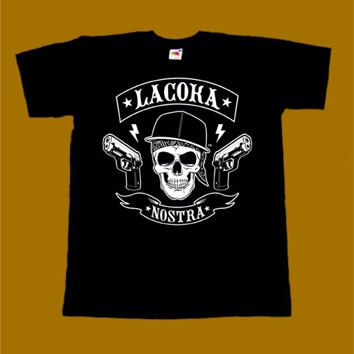 LA COKA NOSTRA T-SHIRT - SKULL LOGO