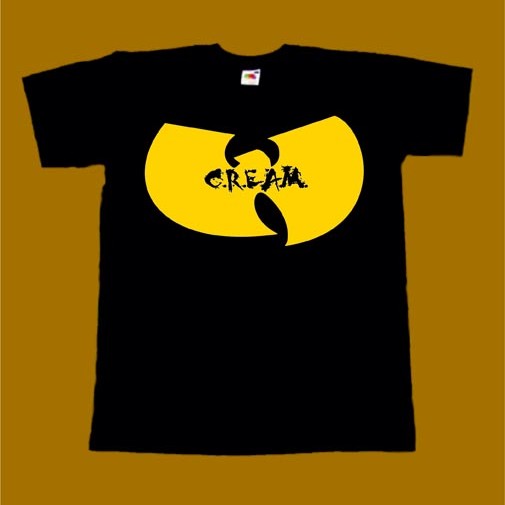 WU TANG CLAN T-SHIRT - LOGO CREAM
